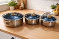 Set de arroceras acero inoxidable blue