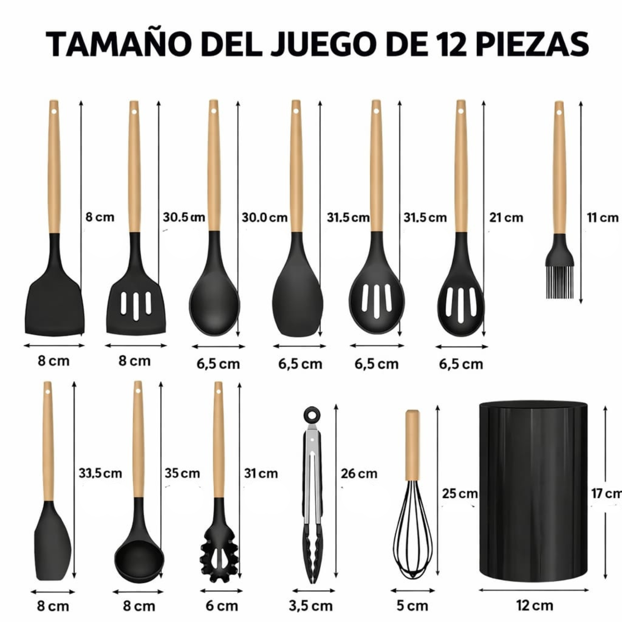Set acero inoxidable Frankfurt con utensilios Grey 25 PIEZAS